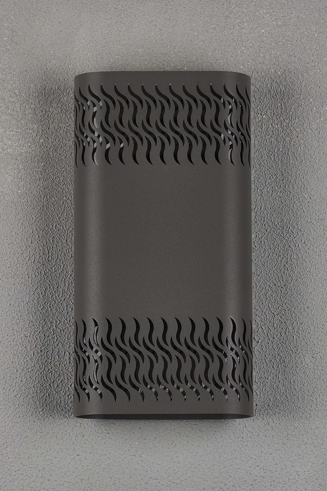 Luminosity Designs Ltd - Zane Wall Lamp With 160 x 305mm Mesh Waves Pattern Shade, 2 x 6.5W LED, 3000K, 900lm, IP65 - Luminosity Designs Ltd