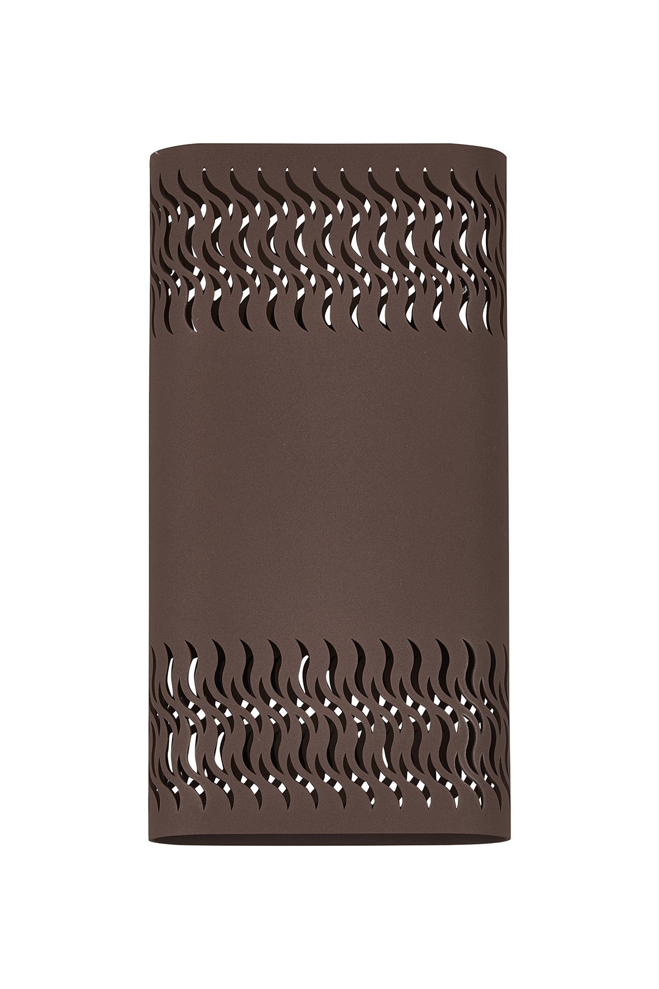 Luminosity Designs Ltd - Zane Wall Lamp With 160 x 305mm Mesh Waves Pattern Shade, 2 x 6.5W LED, 3000K, 900lm, IP65 - Luminosity Designs Ltd