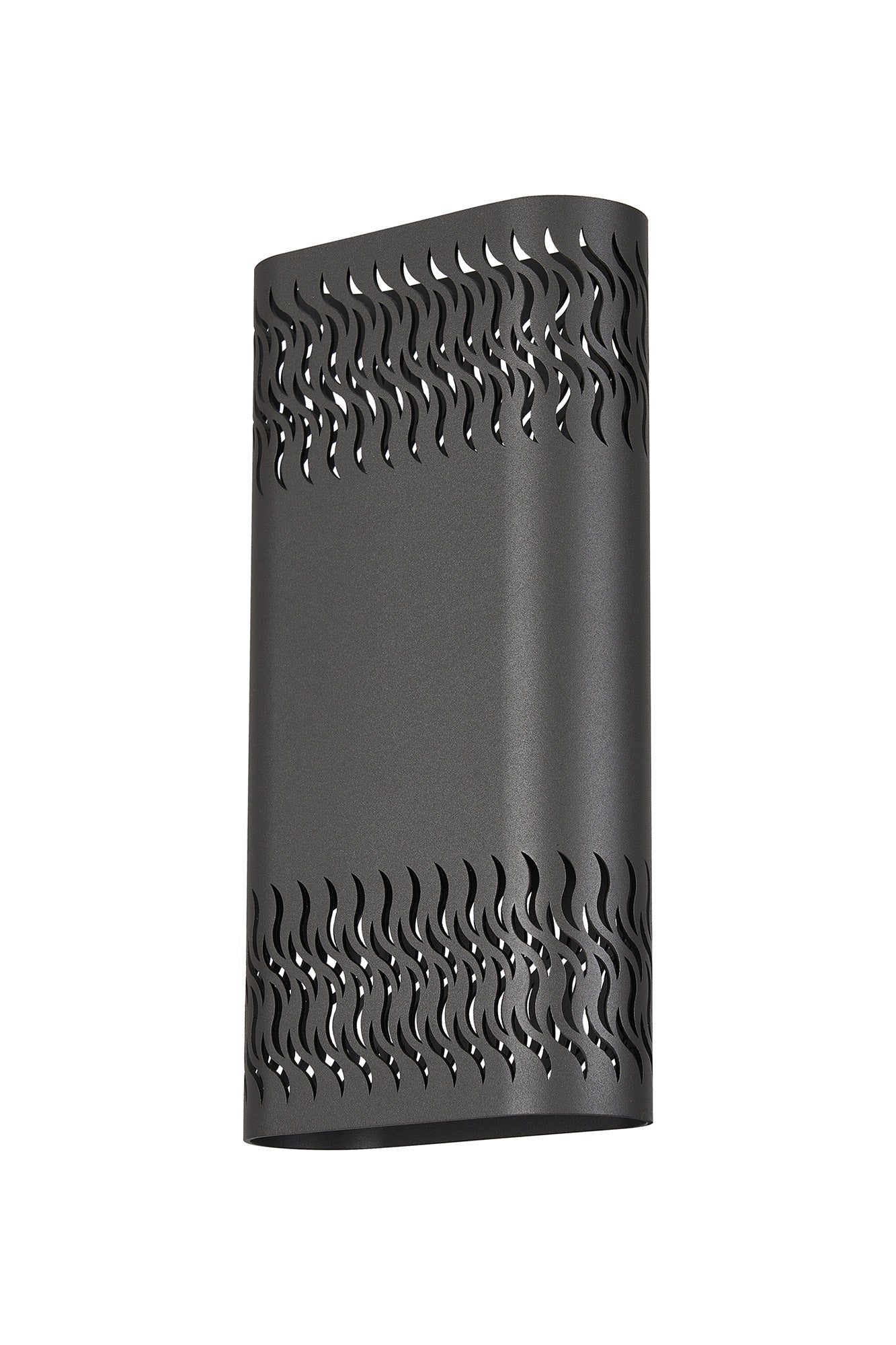 Luminosity Designs Ltd - Zane Wall Lamp With 160 x 305mm Mesh Waves Pattern Shade, 2 x 6.5W LED, 3000K, 900lm, IP65 - Luminosity Designs Ltd