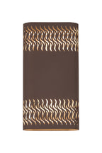 Luminosity Designs Ltd - Zane Wall Lamp With 160 x 305mm Mesh Waves Pattern Shade, 2 x 6.5W LED, 3000K, 900lm, IP65 - Luminosity Designs Ltd