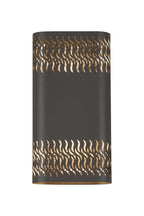 Luminosity Designs Ltd - Zane Wall Lamp With 160 x 305mm Mesh Waves Pattern Shade, 2 x 6.5W LED, 3000K, 900lm, IP65 - Luminosity Designs Ltd
