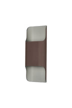 Zane Wall Lamp With 125 x 305mm Even Open Curve Shade, 2 x 6.5W LED, 3000K, 900lm, IP65