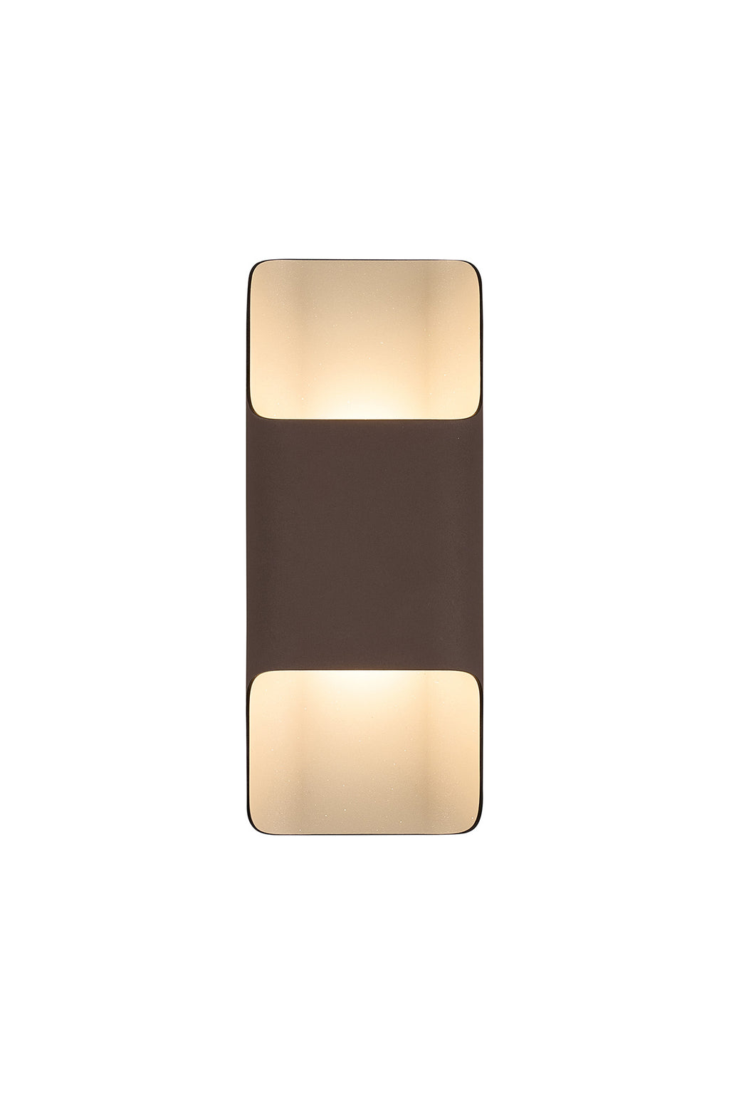 Zane Wall Lamp With 125 x 305mm Even Open Curve Shade, 2 x 6.5W LED, 3000K, 900lm, IP65