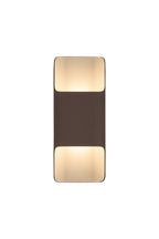 Zane Wall Lamp With 125 x 305mm Even Open Curve Shade, 2 x 6.5W LED, 3000K, 900lm, IP65