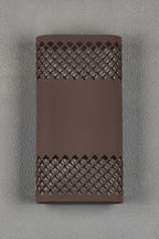 Zane Wall Lamp With 160 x 305mm Mesh Diamond Pattern Shade, 2 x 6.5W LED, 3000K, 900lm, IP6