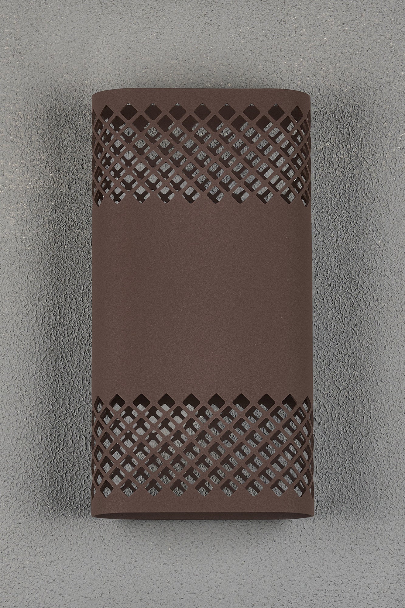 Zane Wall Lamp With 160 x 305mm Mesh Diamond Pattern Shade, 2 x 6.5W LED, 3000K, 900lm, IP6