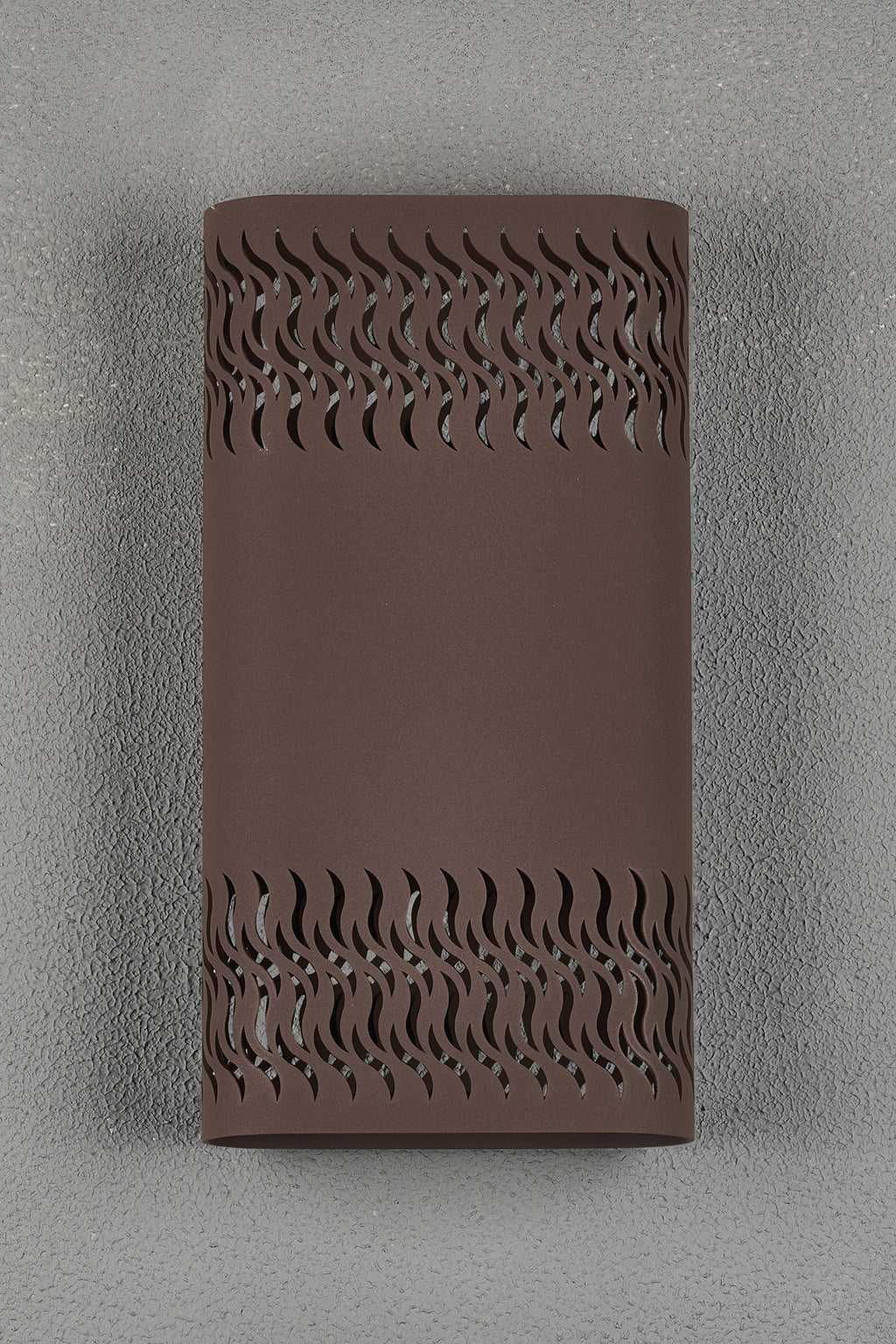 Zane Wall Lamp With 160 x 305mm Mesh Waves Pattern Shade, 2 x 6.5W LED, 3000K, 900lm, IP65