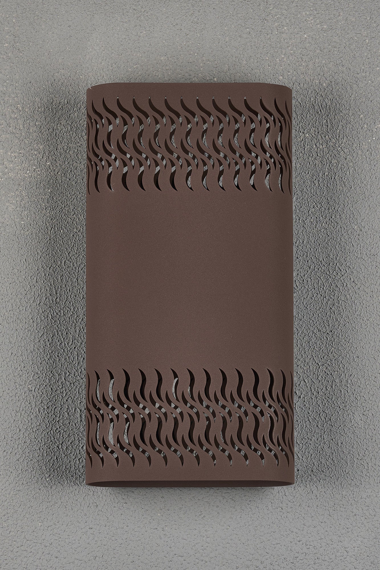 Zane Wall Lamp With 160 x 305mm Mesh Waves Pattern Shade, 2 x 6.5W LED, 3000K, 900lm, IP65