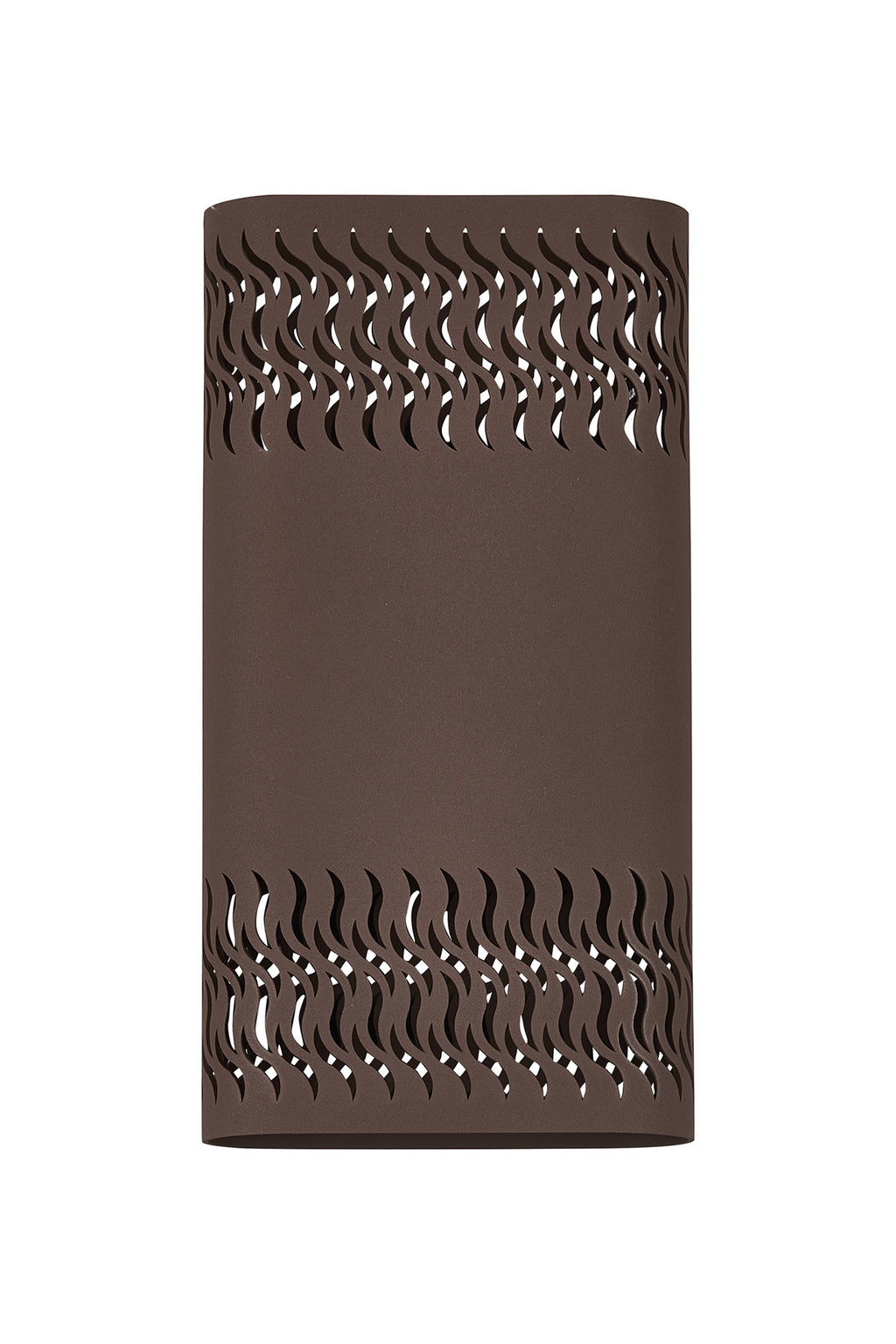 Zane Wall Lamp With 160 x 305mm Mesh Waves Pattern Shade, 2 x 6.5W LED, 3000K, 900lm, IP65