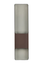 Zane Wall Lamp With 125 x 508mm Offset Open Curve Shade, 2 x 6.5W LED, 3000K, 900lm, IP65