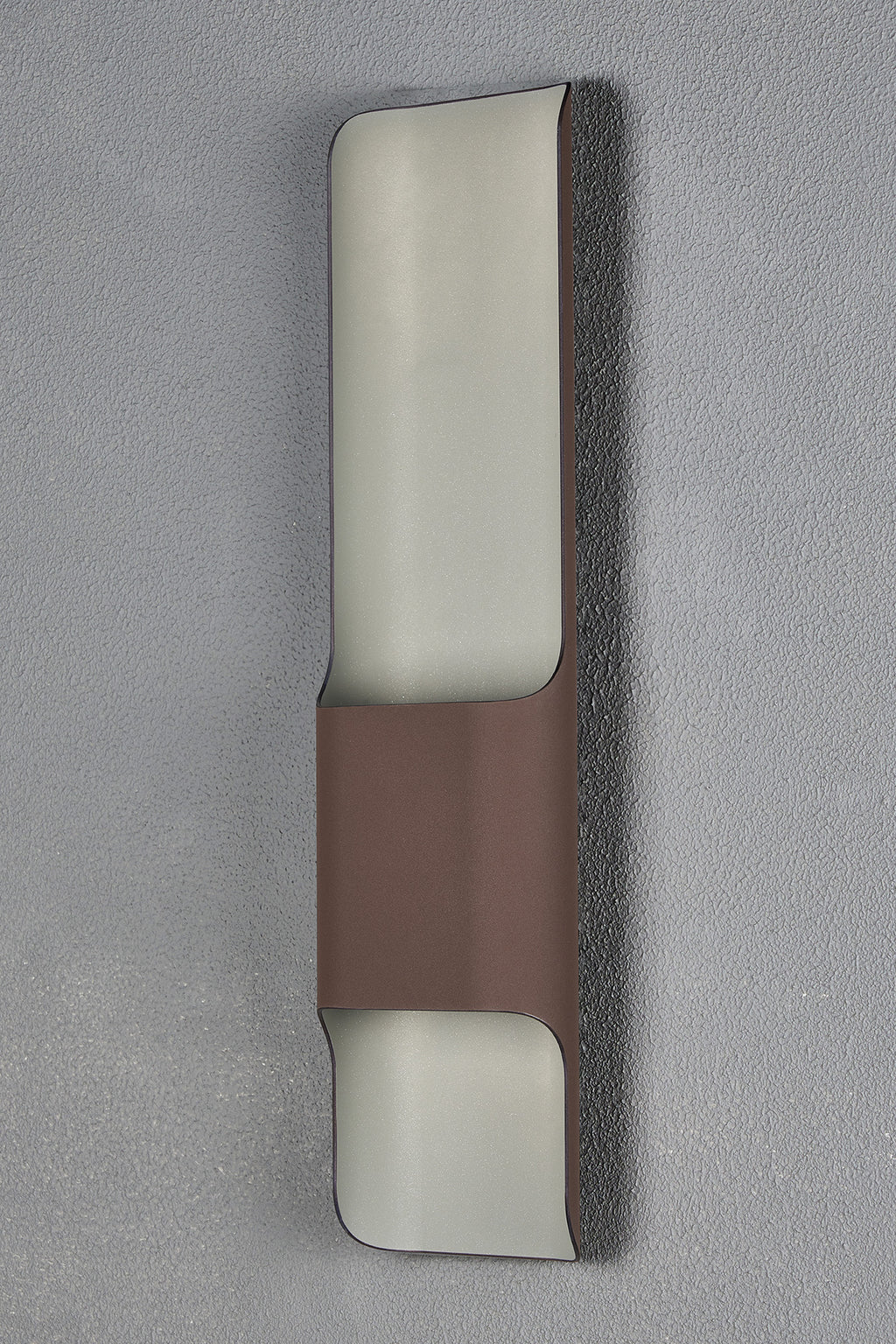 Zane Wall Lamp With 125 x 508mm Offset Open Curve Shade, 2 x 6.5W LED, 3000K, 900lm, IP65