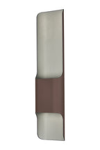 Zane Wall Lamp With 125 x 508mm Offset Open Curve Shade, 2 x 6.5W LED, 3000K, 900lm, IP65