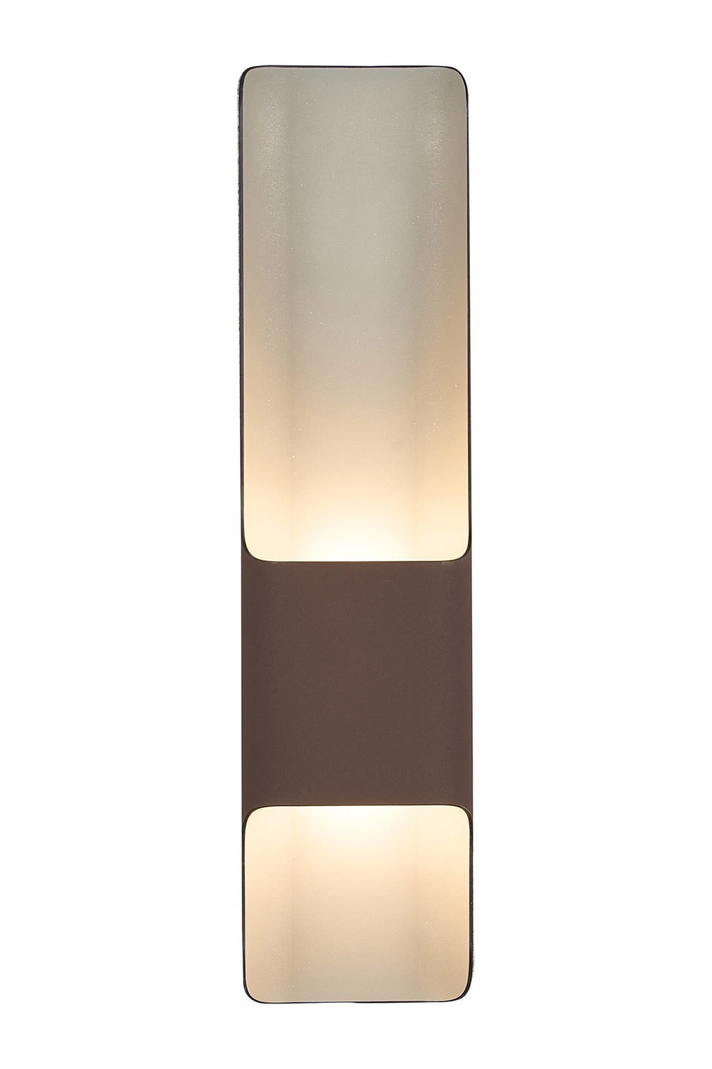 Zane Wall Lamp With 125 x 508mm Offset Open Curve Shade, 2 x 6.5W LED, 3000K, 900lm, IP65