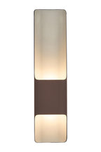 Zane Wall Lamp With 125 x 508mm Offset Open Curve Shade, 2 x 6.5W LED, 3000K, 900lm, IP65