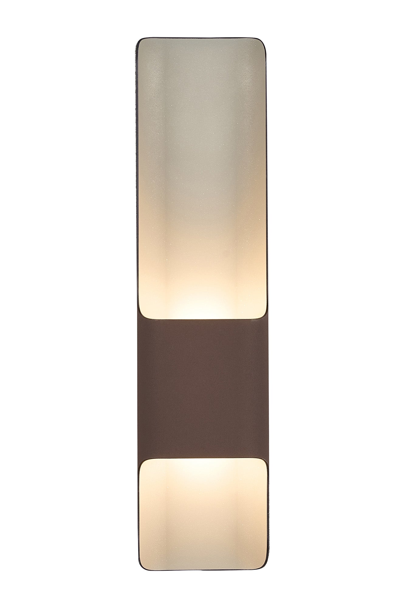 Zane Wall Lamp With 125 x 508mm Offset Open Curve Shade, 2 x 6.5W LED, 3000K, 900lm, IP65