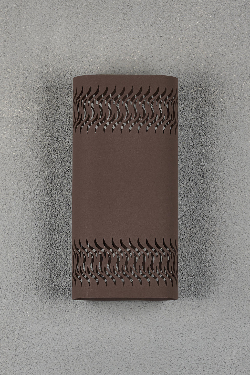 Zane Wall Lamp With 125 x 260mm Mesh Waves Pattern Shade, 2 x 6.5W LED, 3000K, 900lm, IP65