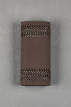 Zane Wall Lamp With 125 x 260mm Mesh Waves Pattern Shade, 2 x 6.5W LED, 3000K, 900lm, IP65