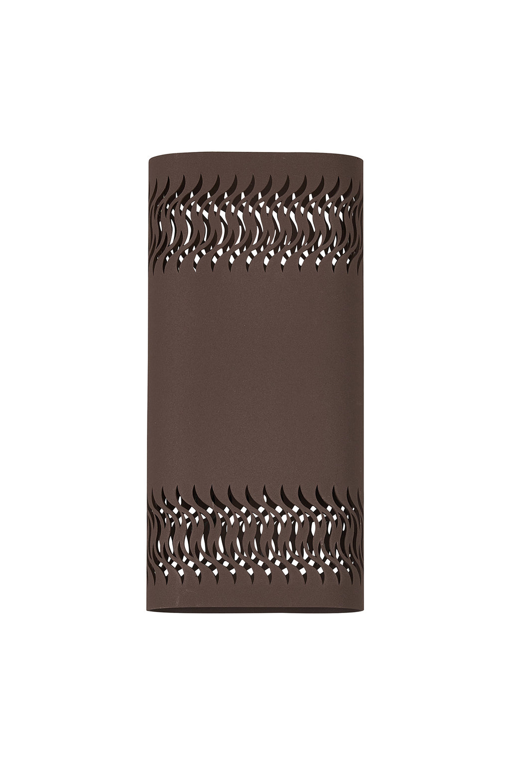 Zane Wall Lamp With 125 x 260mm Mesh Waves Pattern Shade, 2 x 6.5W LED, 3000K, 900lm, IP65