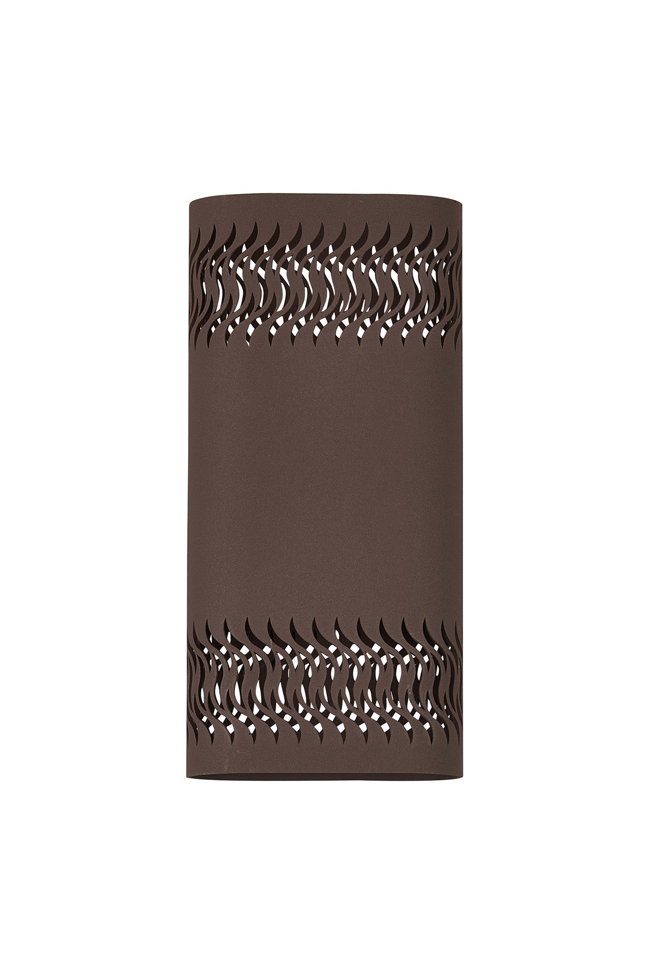 Zane Wall Lamp With 125 x 260mm Mesh Waves Pattern Shade, 2 x 6.5W LED, 3000K, 900lm, IP65