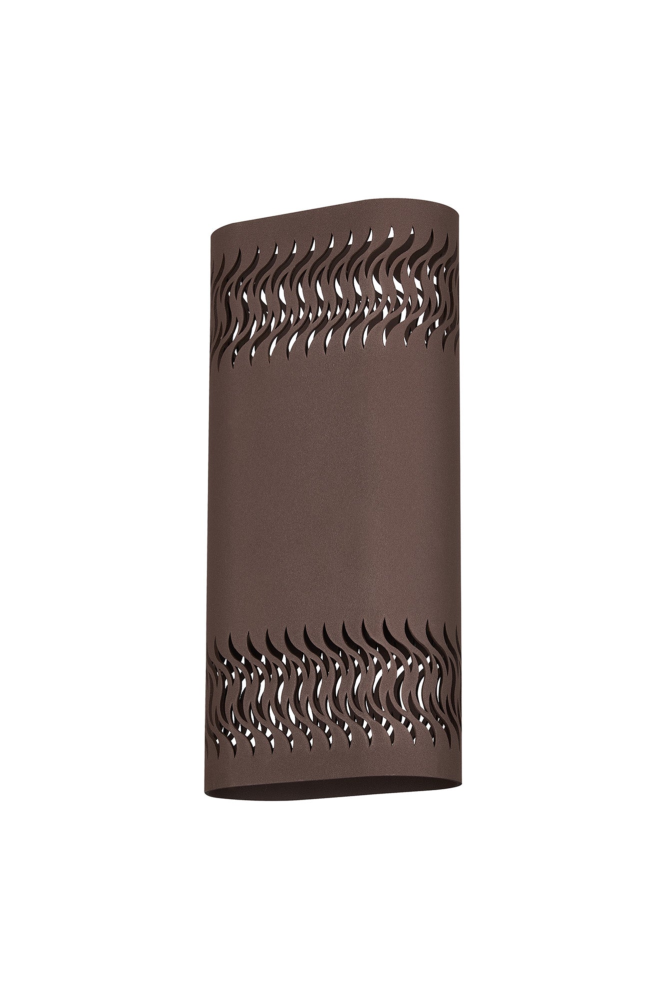 Zane Wall Lamp With 125 x 260mm Mesh Waves Pattern Shade, 2 x 6.5W LED, 3000K, 900lm, IP65