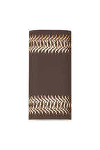 Zane Wall Lamp With 125 x 260mm Mesh Waves Pattern Shade, 2 x 6.5W LED, 3000K, 900lm, IP65