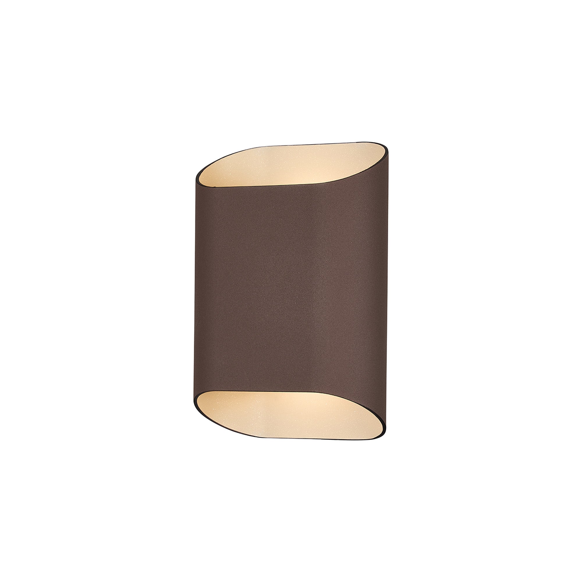 Zane Wall Lamp With 160 x 180mm Angled Shade, 2 x 6.5W LED, 3000K, 900lm, IP65