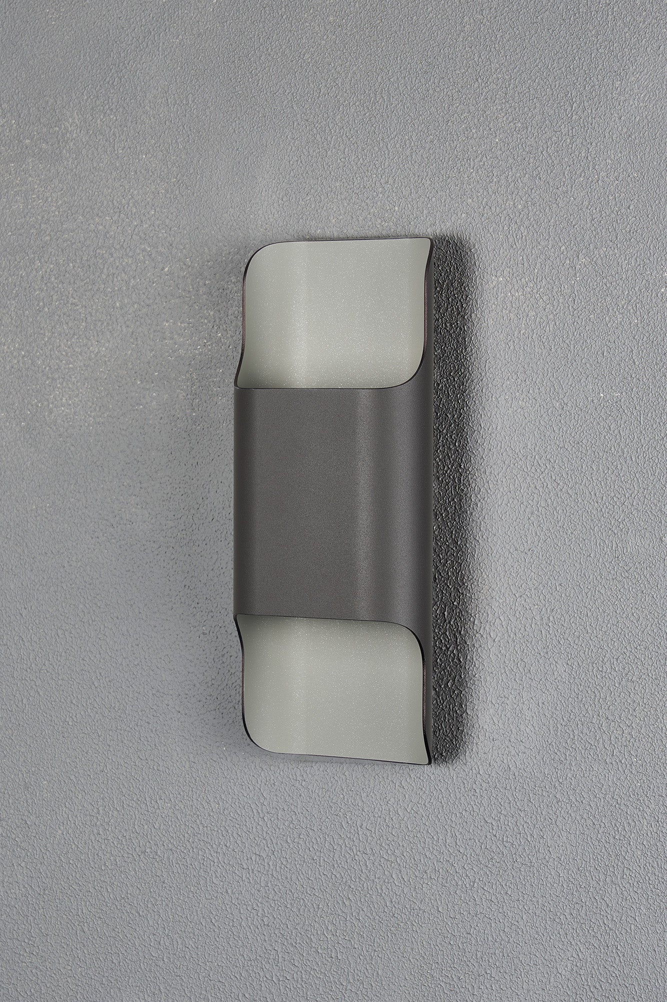 Zane Wall Lamp With 125 x 305mm Even Open Curve Shade, 2 x 6.5W LED, 3000K, 900lm, IP65