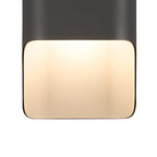 Zane Wall Lamp With 125 x 305mm Even Open Curve Shade, 2 x 6.5W LED, 3000K, 900lm, IP65