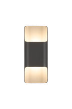 Zane Wall Lamp With 125 x 305mm Even Open Curve Shade, 2 x 6.5W LED, 3000K, 900lm, IP65