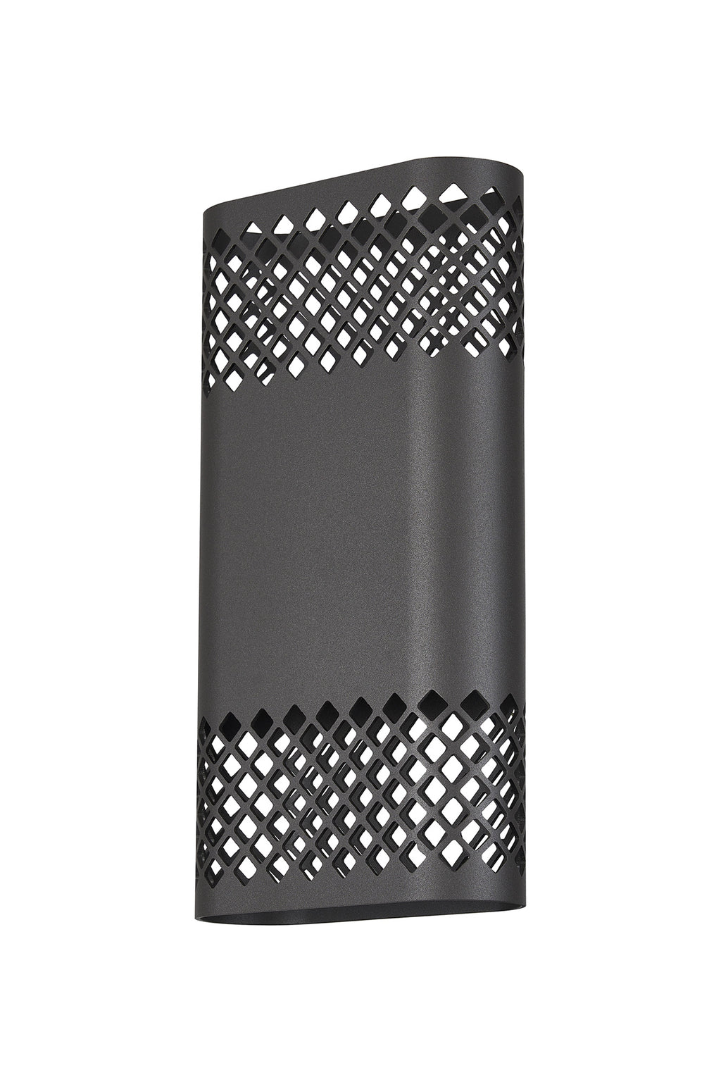 Zane Wall Lamp With 160 x 305mm Mesh Diamond Pattern Shade, 2 x 6.5W LED, 3000K, 900lm, IP6