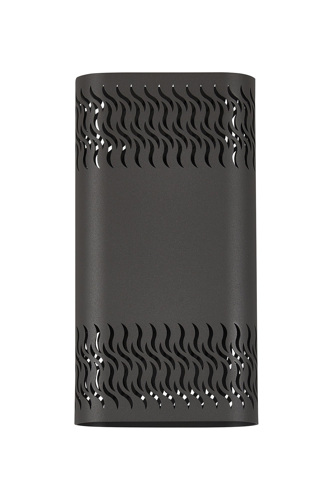 Zane Wall Lamp With 160 x 305mm Mesh Waves Pattern Shade, 2 x 6.5W LED, 3000K, 900lm, IP65