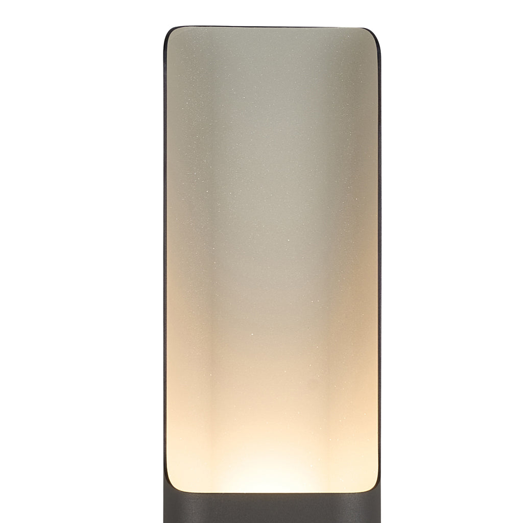 Zane Wall Lamp With 125 x 508mm Offset Open Curve Shade, 2 x 6.5W LED, 3000K, 900lm, IP65