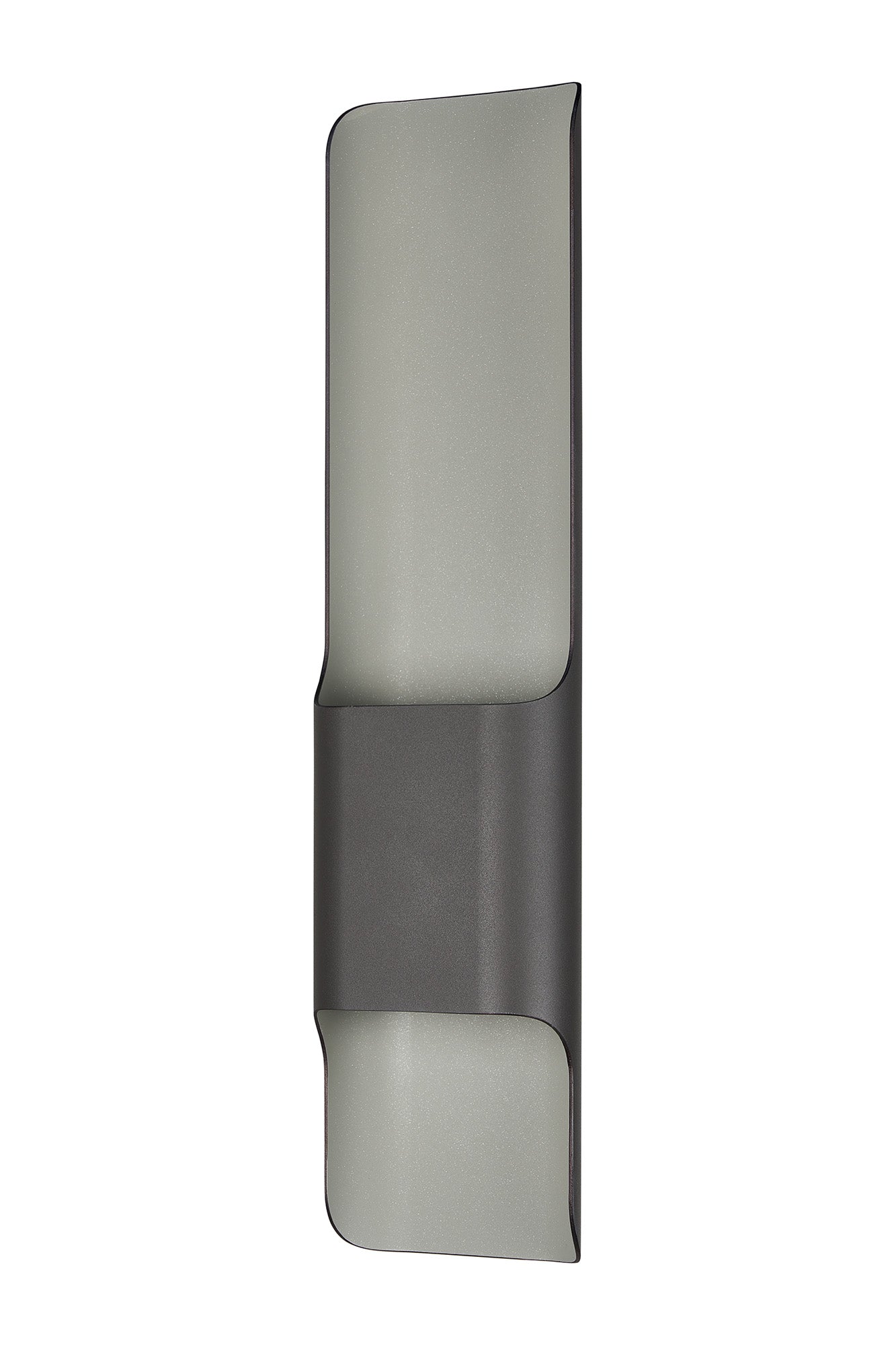 Zane Wall Lamp With 125 x 508mm Offset Open Curve Shade, 2 x 6.5W LED, 3000K, 900lm, IP65