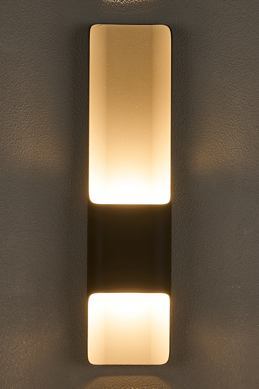 Zane Wall Lamp With 125 x 508mm Offset Open Curve Shade, 2 x 6.5W LED, 3000K, 900lm, IP65