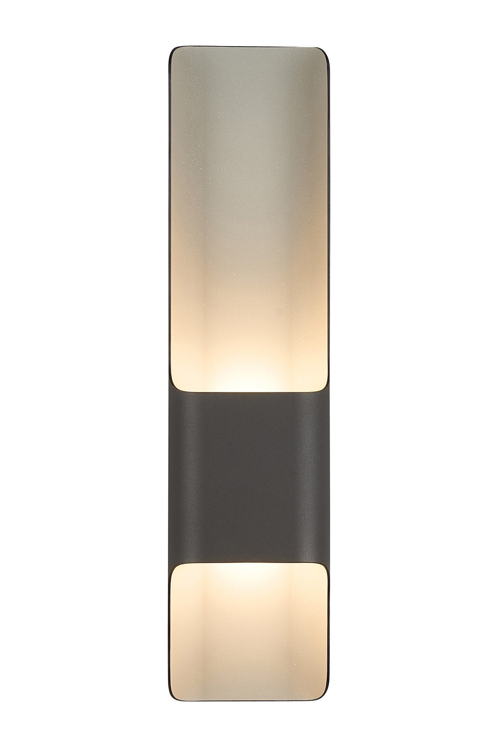 Zane Wall Lamp With 125 x 508mm Offset Open Curve Shade, 2 x 6.5W LED, 3000K, 900lm, IP65