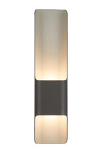 Zane Wall Lamp With 125 x 508mm Offset Open Curve Shade, 2 x 6.5W LED, 3000K, 900lm, IP65