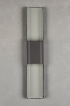 Zane Wall Lamp With 125 x 670mm Even Open Curve Shade, 2 x 6.5W LED, 3000K, 900lm, IP65