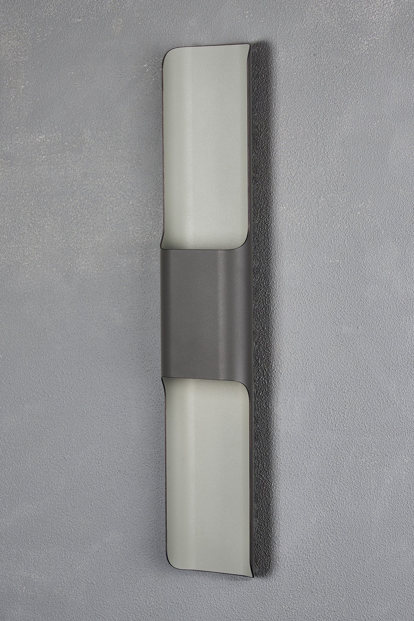 Zane Wall Lamp With 125 x 670mm Even Open Curve Shade, 2 x 6.5W LED, 3000K, 900lm, IP65