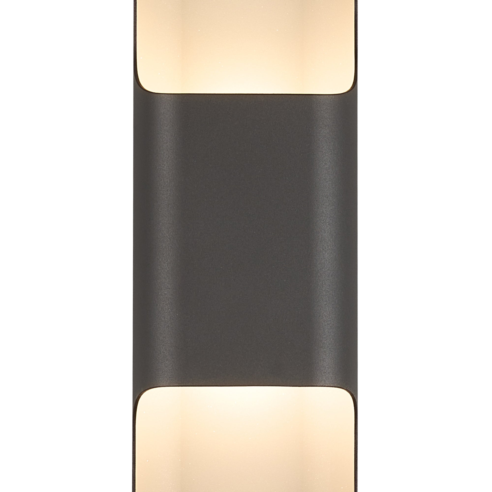 Zane Wall Lamp With 125 x 670mm Even Open Curve Shade, 2 x 6.5W LED, 3000K, 900lm, IP65