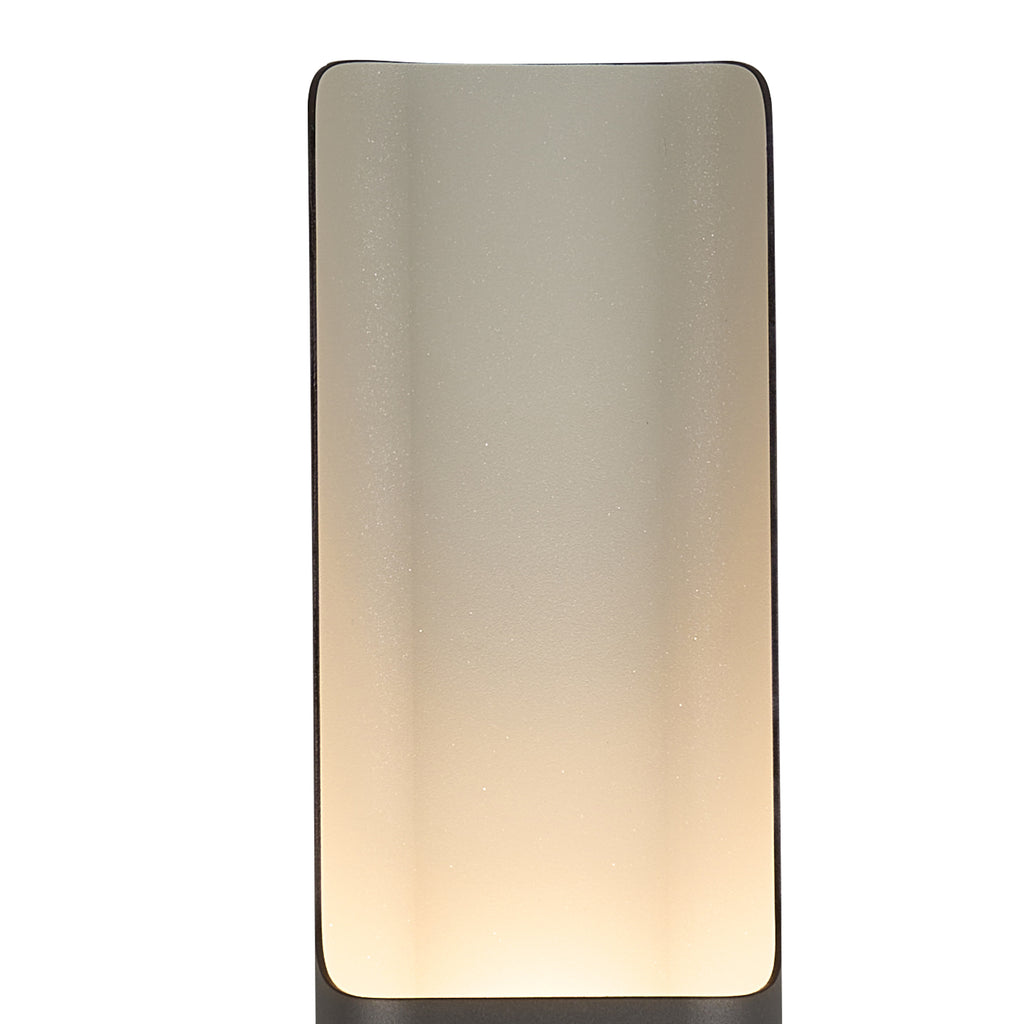 Zane Wall Lamp With 125 x 670mm Even Open Curve Shade, 2 x 6.5W LED, 3000K, 900lm, IP65