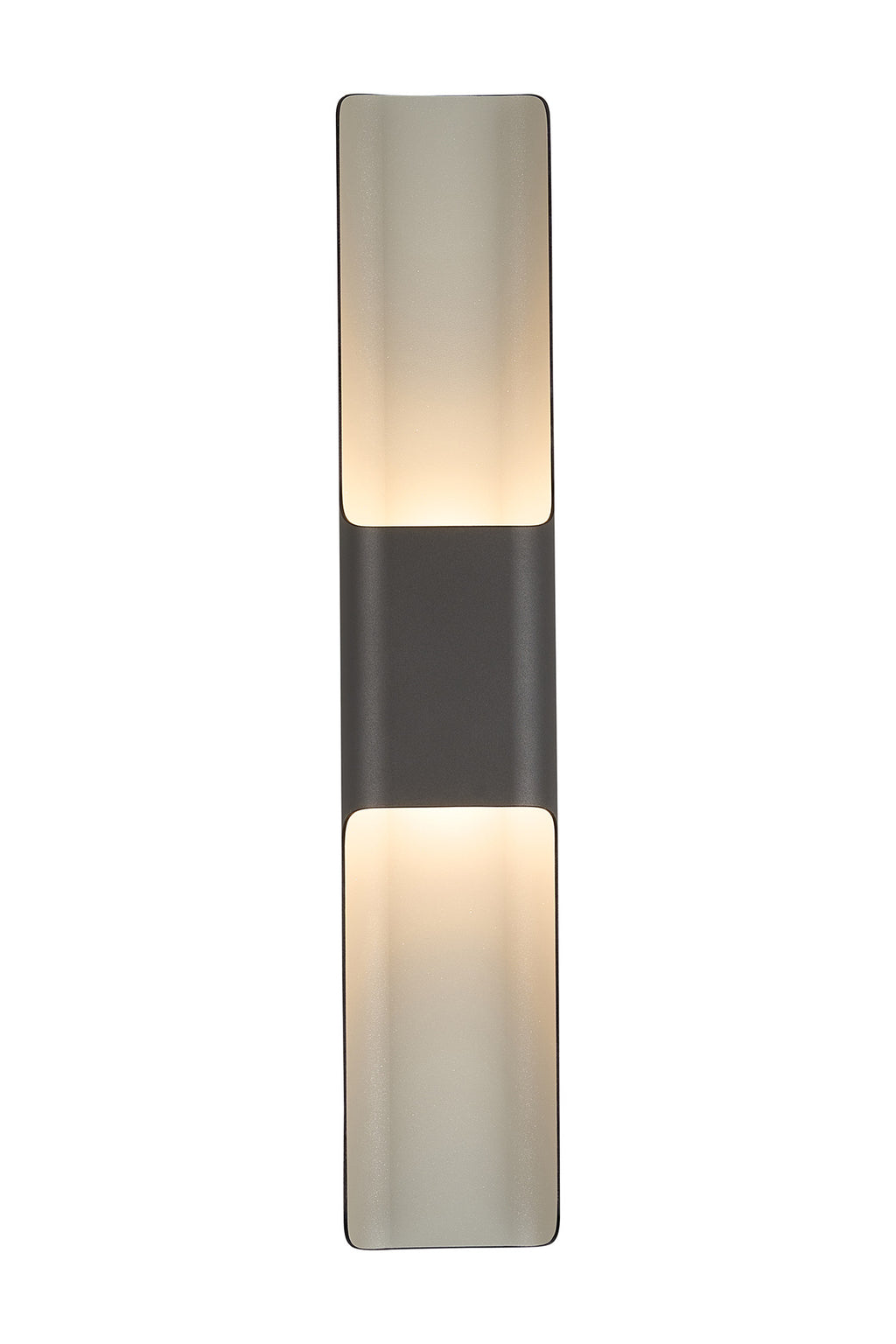 Zane Wall Lamp With 125 x 670mm Even Open Curve Shade, 2 x 6.5W LED, 3000K, 900lm, IP65