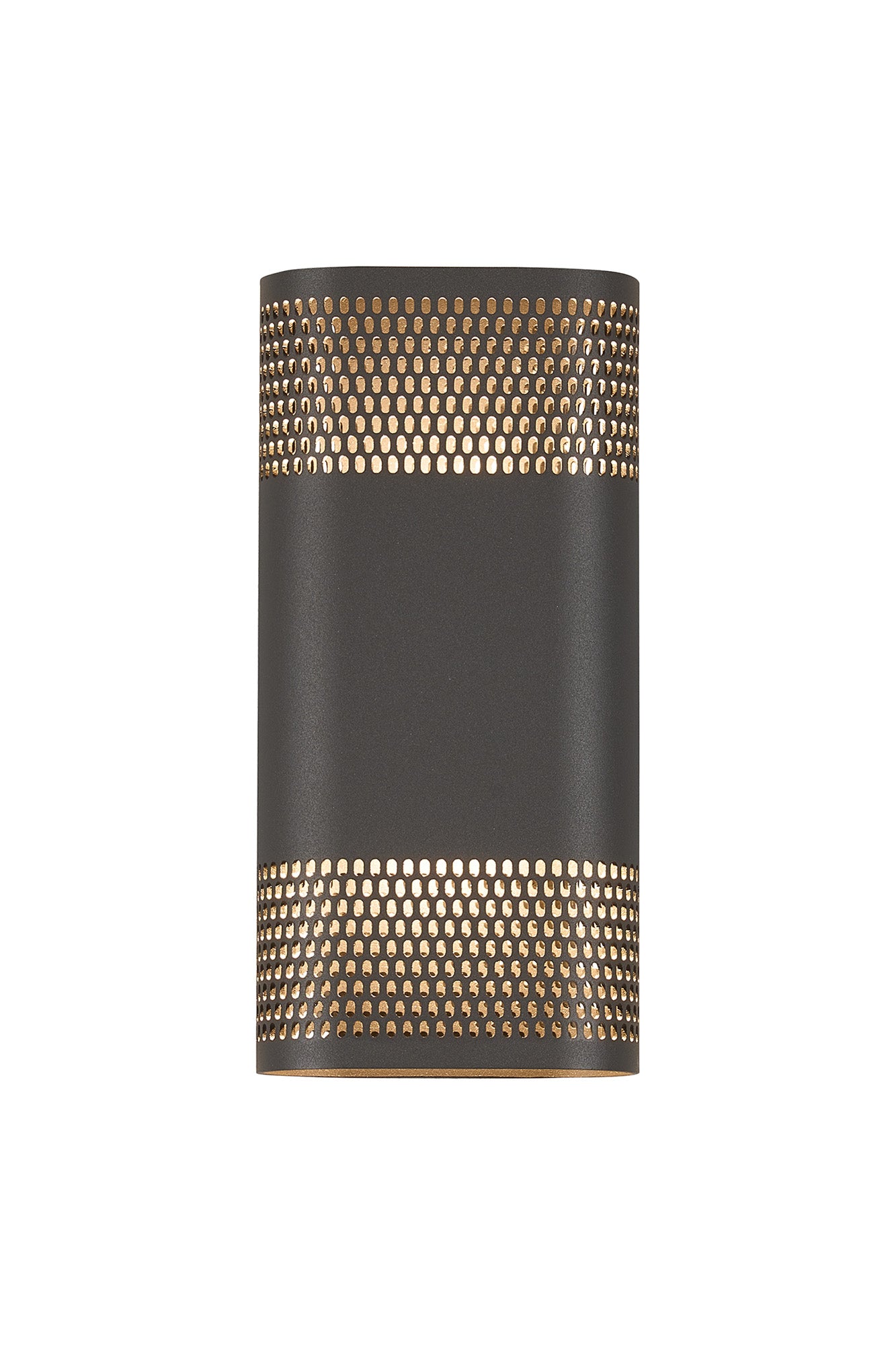 Zane Wall Lamp With 125 x 260mm Mesh Oval Pattern Shade, 2 x 6.5W LED, 3000K, 900lm, IP65