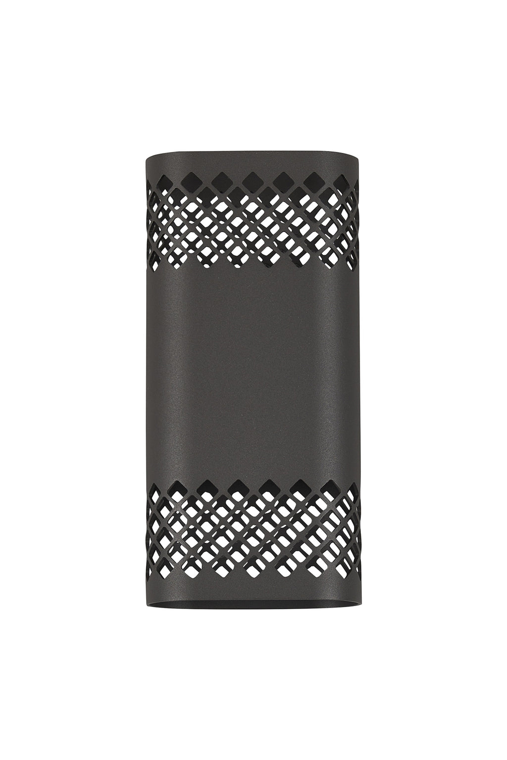Zane Wall Lamp With 125 x 260mm Mesh Diamond Pattern Shade, 2 x 6.5W LED, 3000K, 900lm, IP65