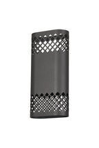Zane Wall Lamp With 125 x 260mm Mesh Diamond Pattern Shade, 2 x 6.5W LED, 3000K, 900lm, IP65