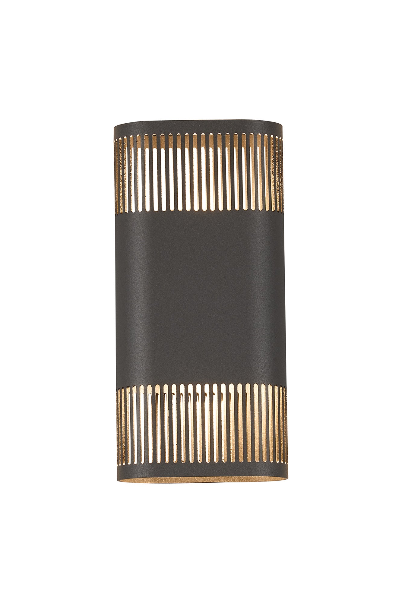 Zane Wall Lamp With 125 x 260mm Mesh Line Pattern Shade, 2 x 6.5W LED, 3000K, 900lm, IP65