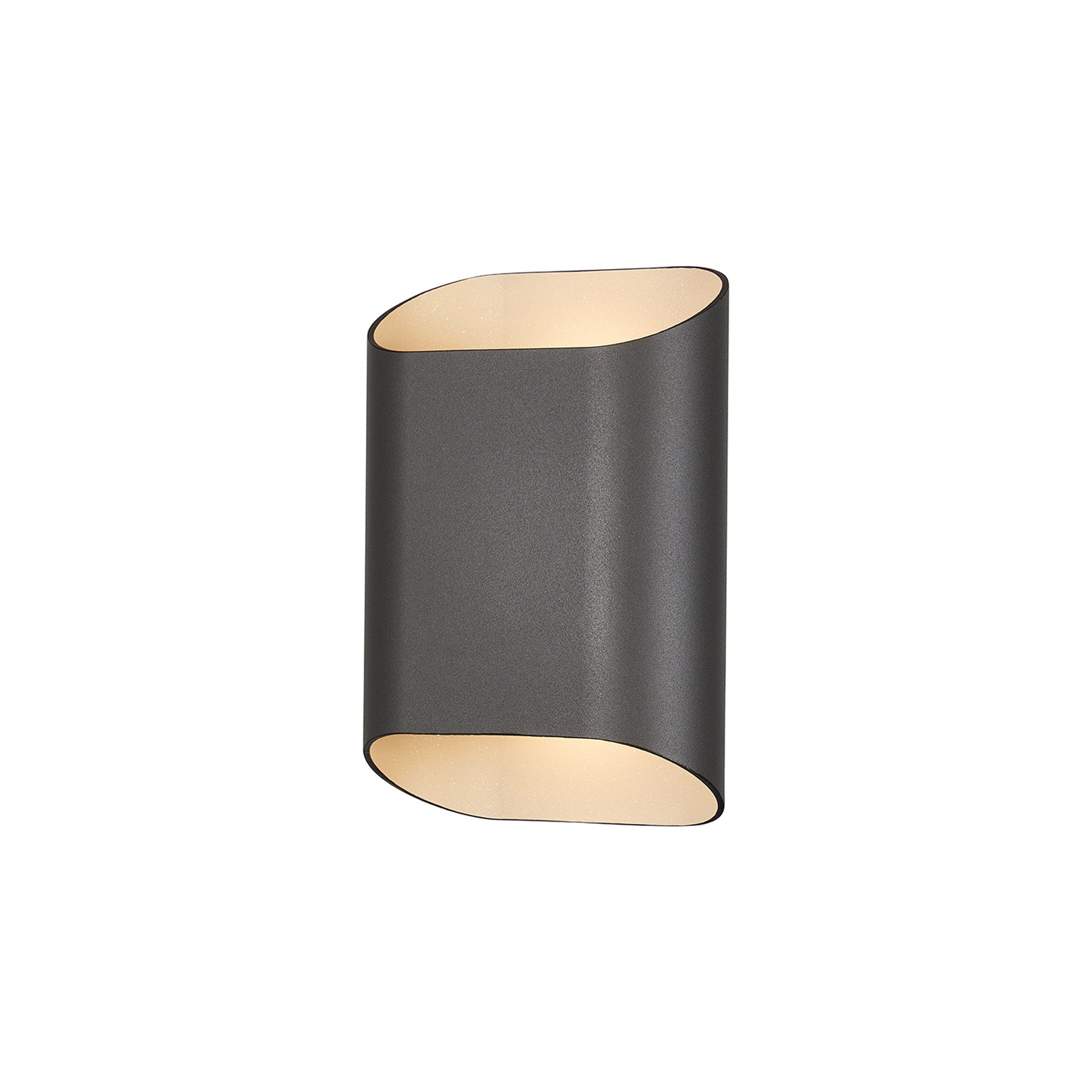 Zane Wall Lamp With 160 x 180mm Angled Shade, 2 x 6.5W LED, 3000K, 900lm, IP65