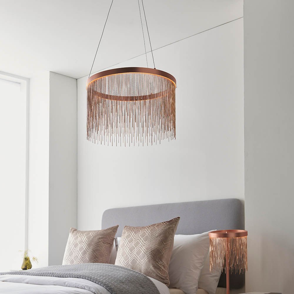 Endon - Zelma Integrated LED Chrome Chain Pendant - Luminosity Designs Ltd