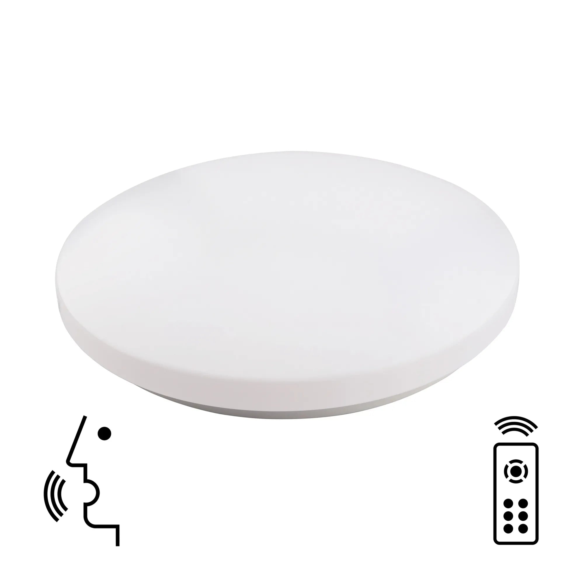 Mantra - Zero Smart Flush Ceiling Light,LED, 2700 - 5000K Tuneable White with Remote Control (Mantra M5946) - Luminosity Designs Ltd