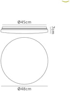 Mantra - Zero Smart Flush Ceiling Light,LED, 2700 - 5000K Tuneable White with Remote Control (Mantra M5946) - Luminosity Designs Ltd