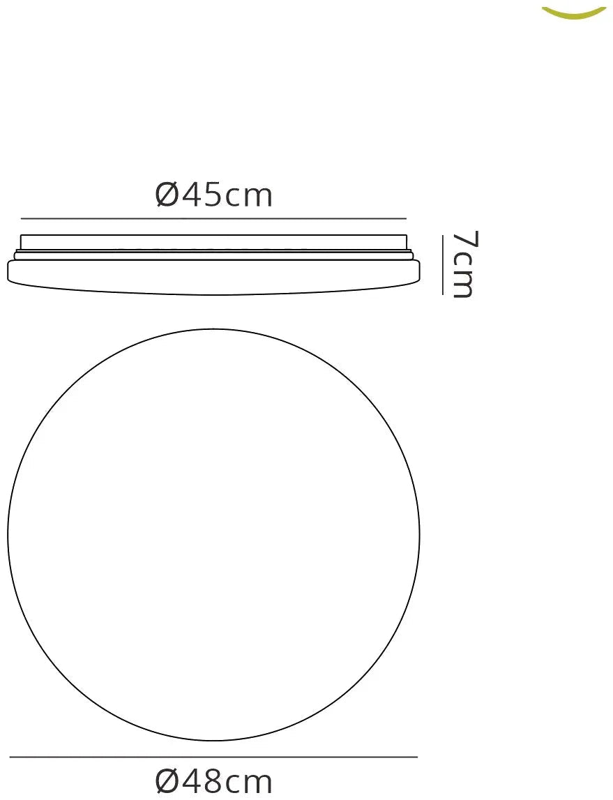 Mantra - Zero Smart Flush Ceiling Light,LED, 2700 - 5000K Tuneable White with Remote Control (Mantra M5946) - Luminosity Designs Ltd